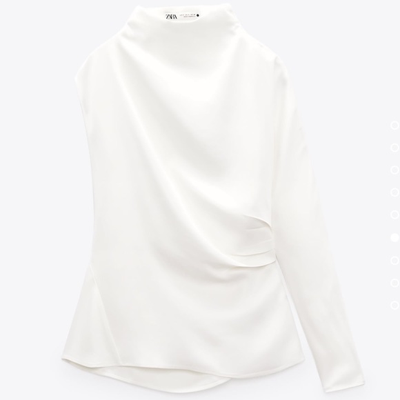 ZARA LIMITED EDITION ASYMMETRIC TOP MEDIUM - Picture 4 of 5